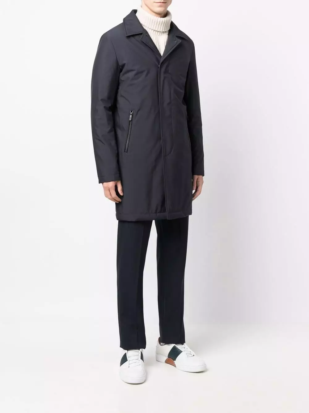Karl Lagerfeld single-breasted long-sleeve coat