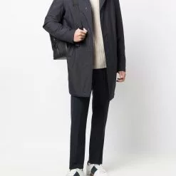 Karl Lagerfeld single-breasted long-sleeve coat