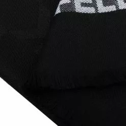 Karl Lagerfeld logo-print knitted scarf