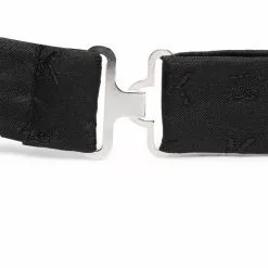 Karl Lagerfeld embroidered silk bow tie