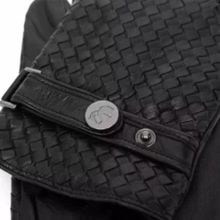 Karl Lagerfeld embroidered slip-on gloves