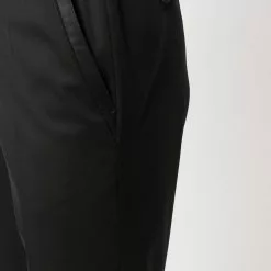 Karl Lagerfeld Dart pressed-crease tailored trousers