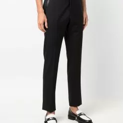 Karl Lagerfeld Dart pressed-crease tailored trousers