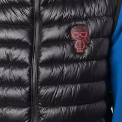 Karl Lagerfeld logo-patch padded gilet