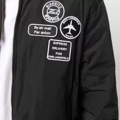 Karl Lagerfeld graphic-print bomber jacket