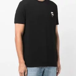 Karl Lagerfeld K/Ikonik-patch stretch-cotton T-shirt