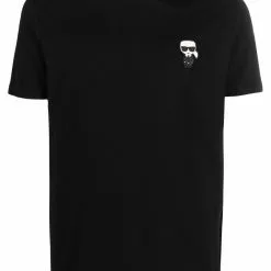 Karl Lagerfeld K/Ikonik-patch stretch-cotton T-shirt