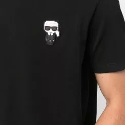 Karl Lagerfeld K/Ikonik-patch stretch-cotton T-shirt