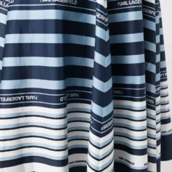 Karl Lagerfeld striped A-line midi skirt