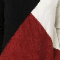 Karl Lagerfeld colour-block wool jumper