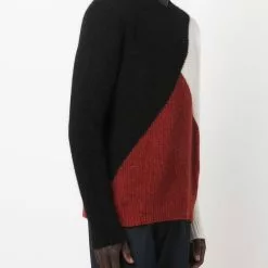 Karl Lagerfeld colour-block wool jumper