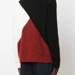 Karl Lagerfeld colour-block wool jumper