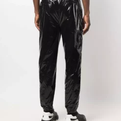 Karl Lagerfeld elasticated-waist vinyl trousers