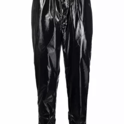 Karl Lagerfeld elasticated-waist vinyl trousers