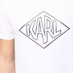Karl Lagerfeld diamond logo T-shirt