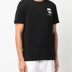 Karl Lagerfeld Cancer logo-print T-shirt