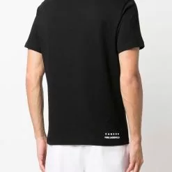 Karl Lagerfeld Cancer logo-print T-shirt