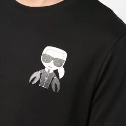 Karl Lagerfeld Cancer logo-print T-shirt