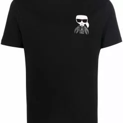 Karl Lagerfeld Cancer logo-print T-shirt