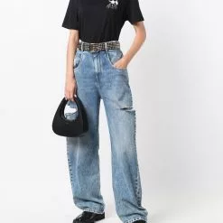 Karl Lagerfeld Cancer logo-print T-shirt