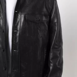 Karl Lagerfeld shearling leather jacket