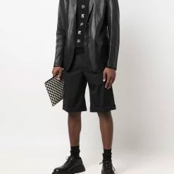 Karl Lagerfeld AOP wool turtleneck jumper