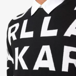 Karl Lagerfeld AOP block logo jumper