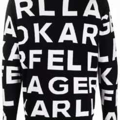 Karl Lagerfeld AOP block logo jumper