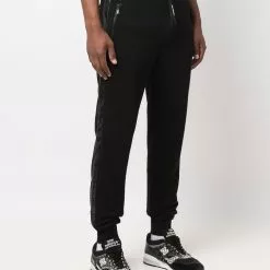 Karl Lagerfeld logo tape track trousers