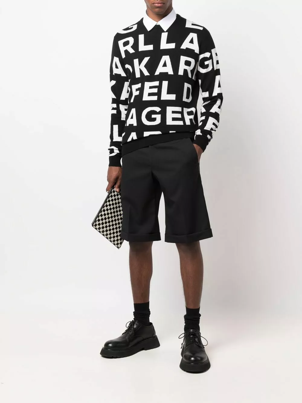 Karl Lagerfeld tailored Bermuda shorts