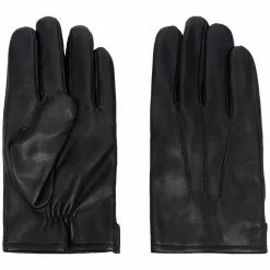 Karl Lagerfeld stitched detail gloves