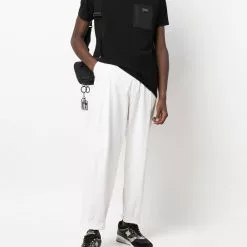 Karl Lagerfeld logo-plaque cotton T-shirt