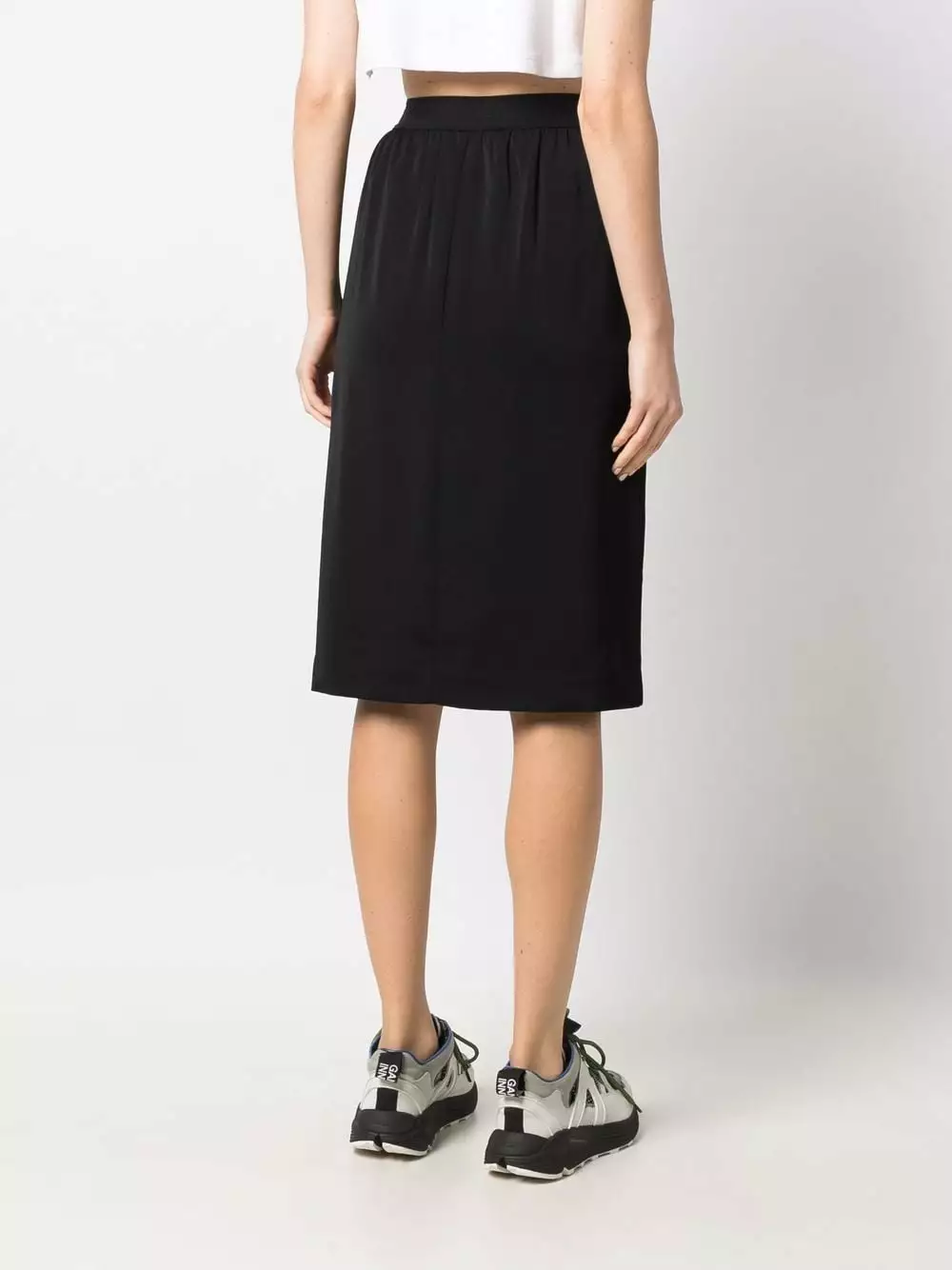 Karl Lagerfeld striped midi pencil skirt