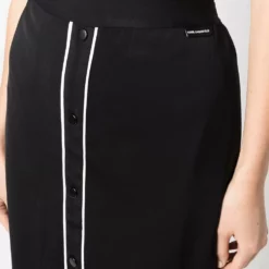 Karl Lagerfeld striped midi pencil skirt
