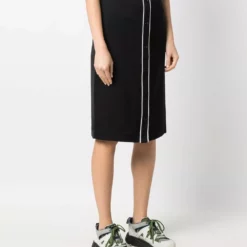 Karl Lagerfeld striped midi pencil skirt