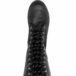 Karl Lagerfeld logo-print knee-length boots