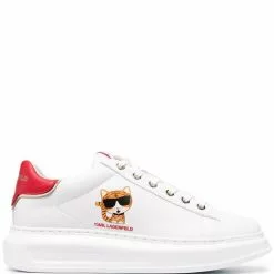 Karl Lagerfeld Ikonic tiger-print leather sneakers