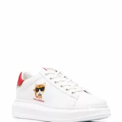 Karl Lagerfeld Ikonic tiger-print leather sneakers