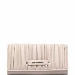 Karl Lagerfeld K/Kushion pleat detail wallet
