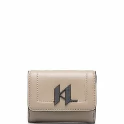 Karl Lagerfeld K/Saddle leather wallet