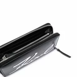 Karl Lagerfeld K/Signature all-around zip wallet