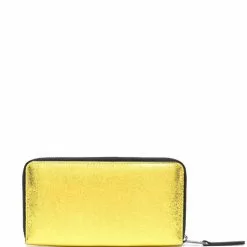 Karl Lagerfeld K/Signature metallic wallet