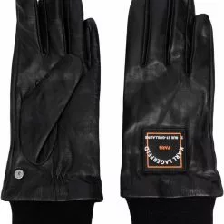 Karl Lagerfeld logo-patch gloves