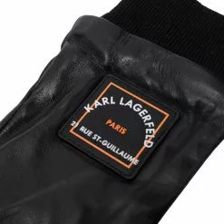 Karl Lagerfeld logo-patch gloves