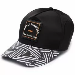 Karl Lagerfeld quilted aop cap