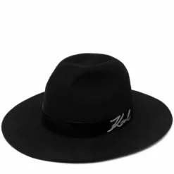 Karl Lagerfeld signature soft fedora hat