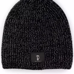 Karl Lagerfeld logo patch beanie