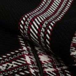 Karl Lagerfeld checked pattern poncho