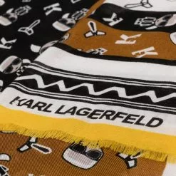 Karl Lagerfeld Ikonik print scarf