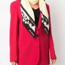 Karl Lagerfeld leopard print scarf